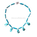 Bijoux de Bohème Multi Turquoise Flower Stone Neckalce